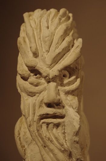 Model 1:10 Brennende Männer